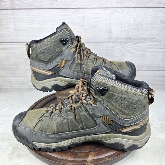 KEEN Targhee III Mid Waterproof Brown Leather Hiking Boots Men Sz 10 No Insoles main image 7